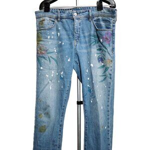 Pilcro The Slim Boyfriend Mid-Rise Distressed Jeans
